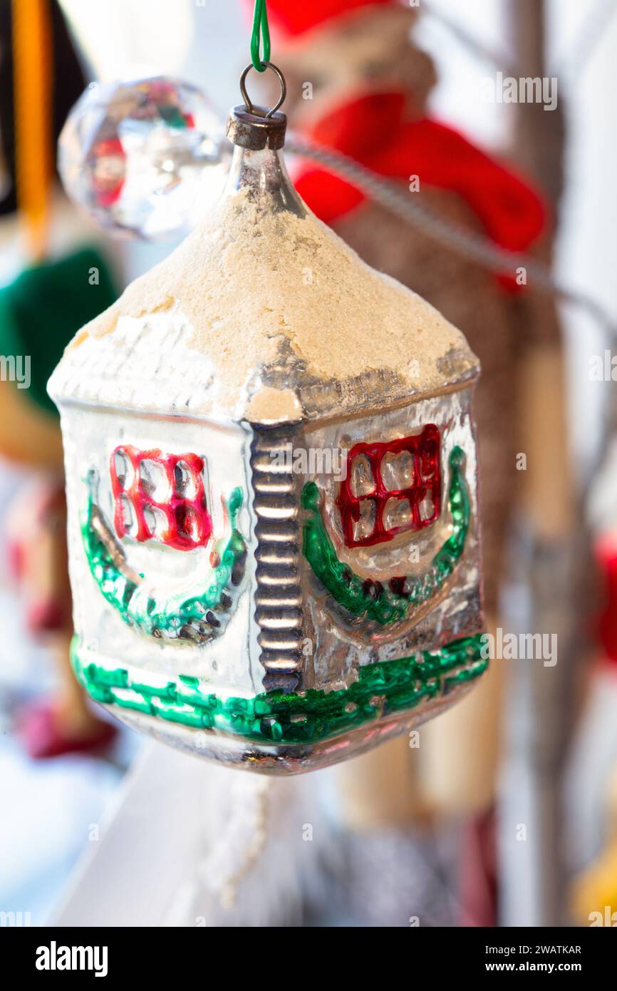 Vintage Christmas Tree Ornament, USA Stock Photo Alamy
