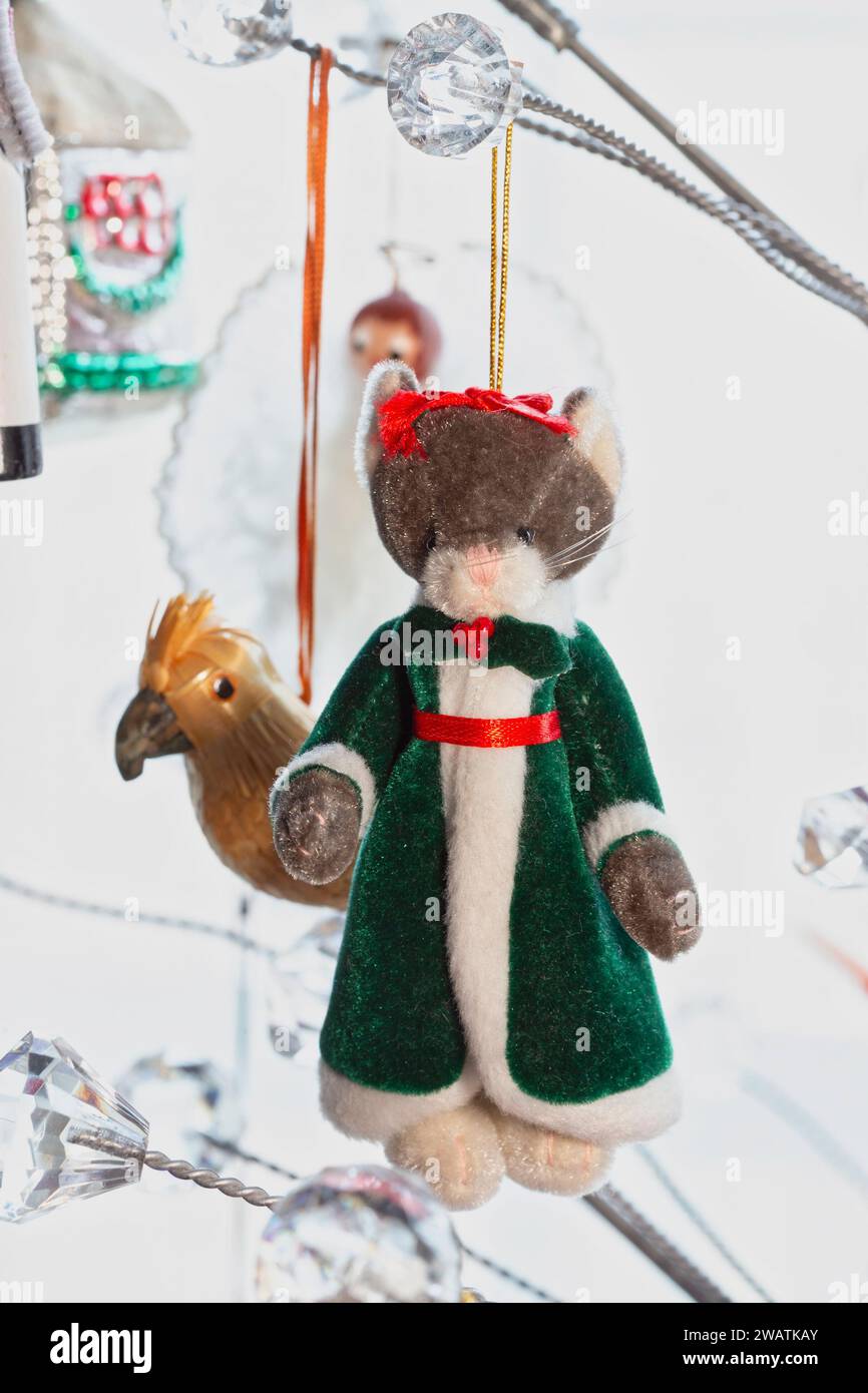 Vintage Christmas Tree Ornament, USA Stock Photo Alamy