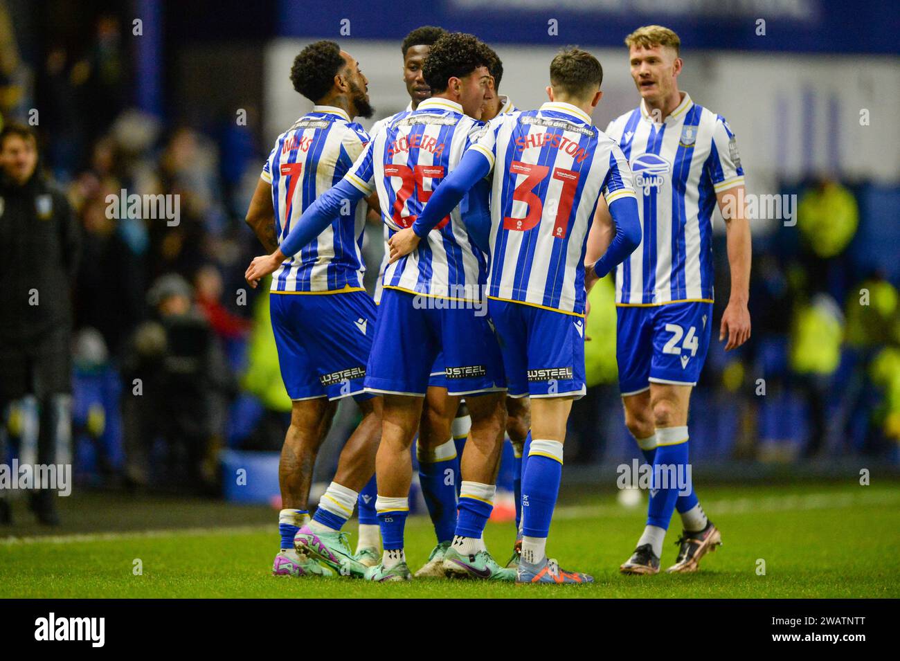 Mallik Wilks of Sheffield Wednesday celebrates his goal during the