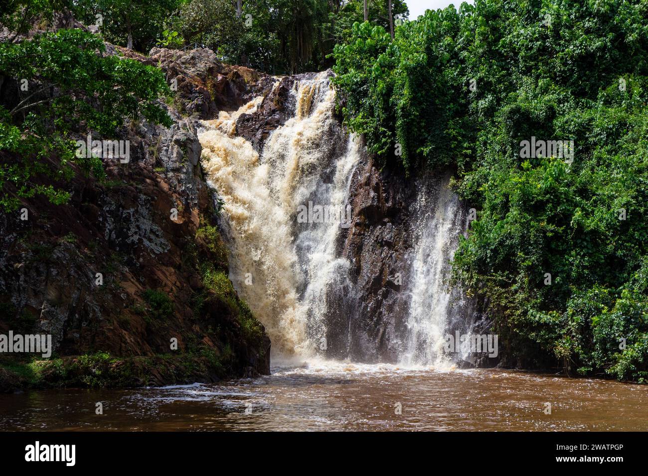 Ssezibwa Falls, District of Mukono, Uganda. Stock Photo