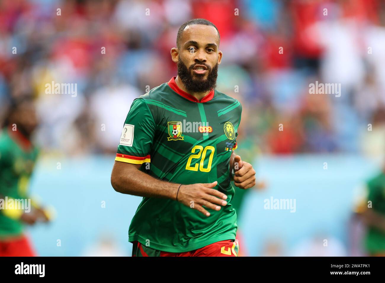 Qatar, Qatar. 28th Nov, 2022. Bryan Mbeumo of Cameroon seen in action during the FIFA World Cup Qatar 2022 match between Cameroon and Serbia at Al Janoub Stadium. Final score: Cameroon 3:3 Serbia. (Photo by Grzegorz Wajda/SOPA Images/Sipa USA) Credit: Sipa USA/Alamy Live News Stock Photo