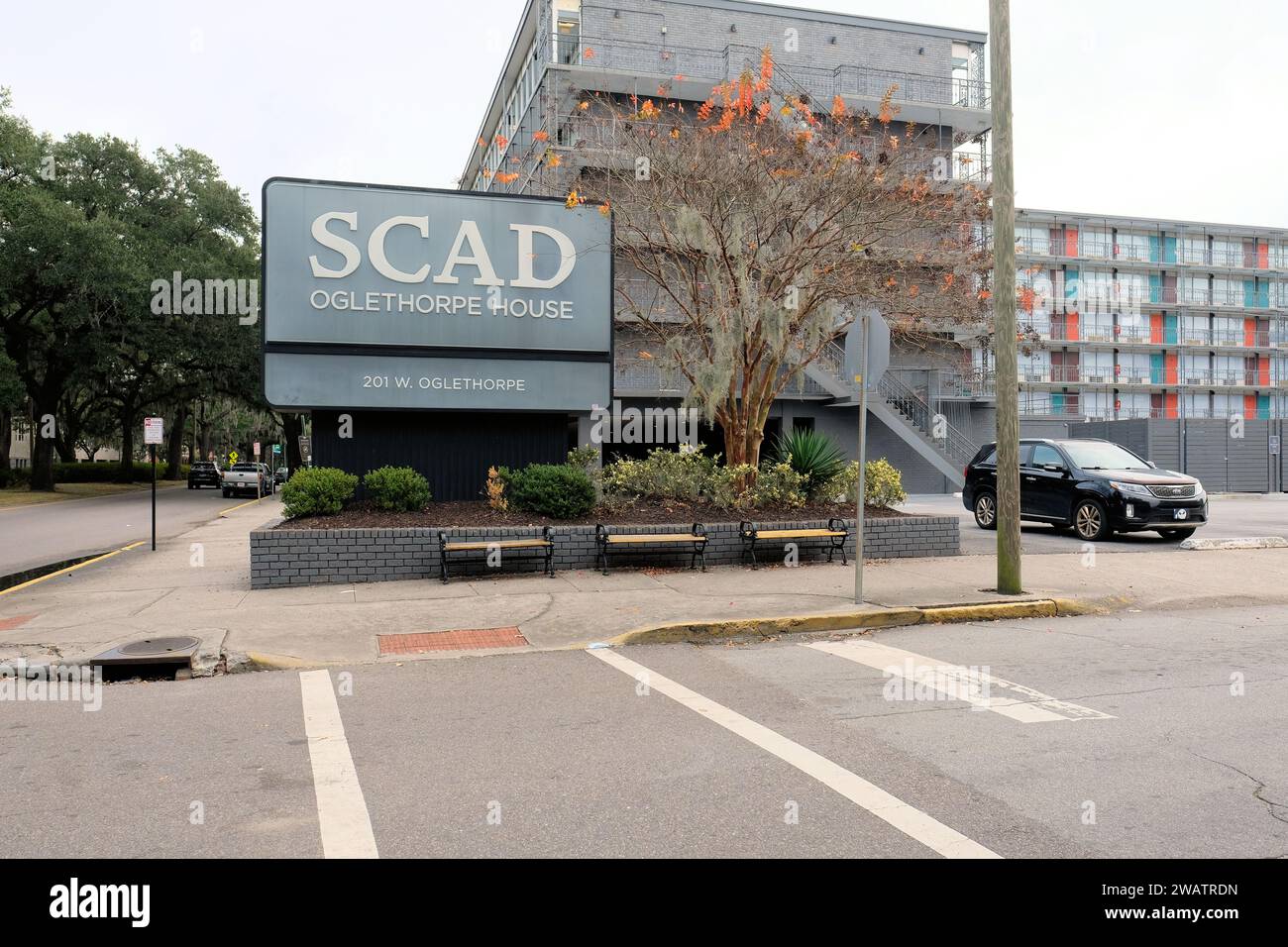 Formerly the Downtowner Motor Inn, Oglethorpe House is now a residence ...