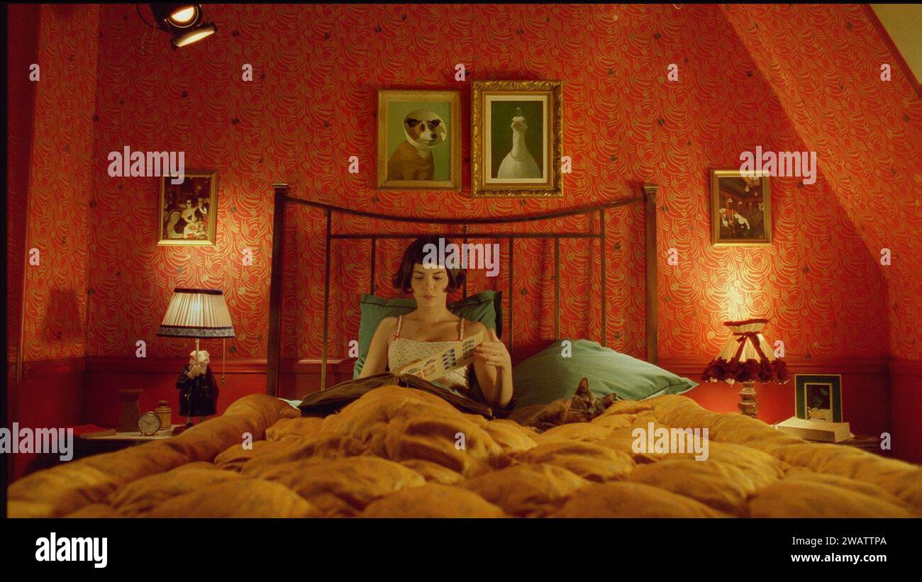 RELEASE DATE: April 25, 2002. MOVIE TITLE: Amelie. STUDIO: Miramax. PLOT: Amelie, an innocent and naive girl in Paris, with her own sense of justice, decides to help those around her and along the way, discovers love. PICTURED: AUDREY TAUTOU as Amelie Poulain. (Credit Image: © Miramax/Entertainment Pictures/ZUMAPRESS.com) EDITORIAL USAGE ONLY! Not for Commercial USAGE! Stock Photo