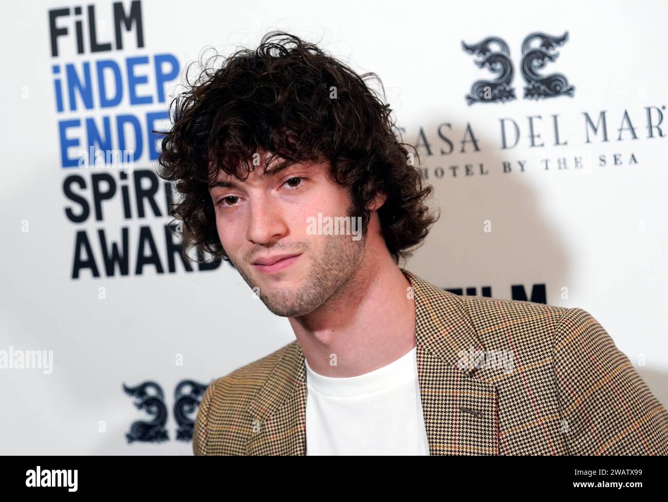 Actor Dominic Sessa poses at the 2024 Spirit Awards Nominees Brunch at