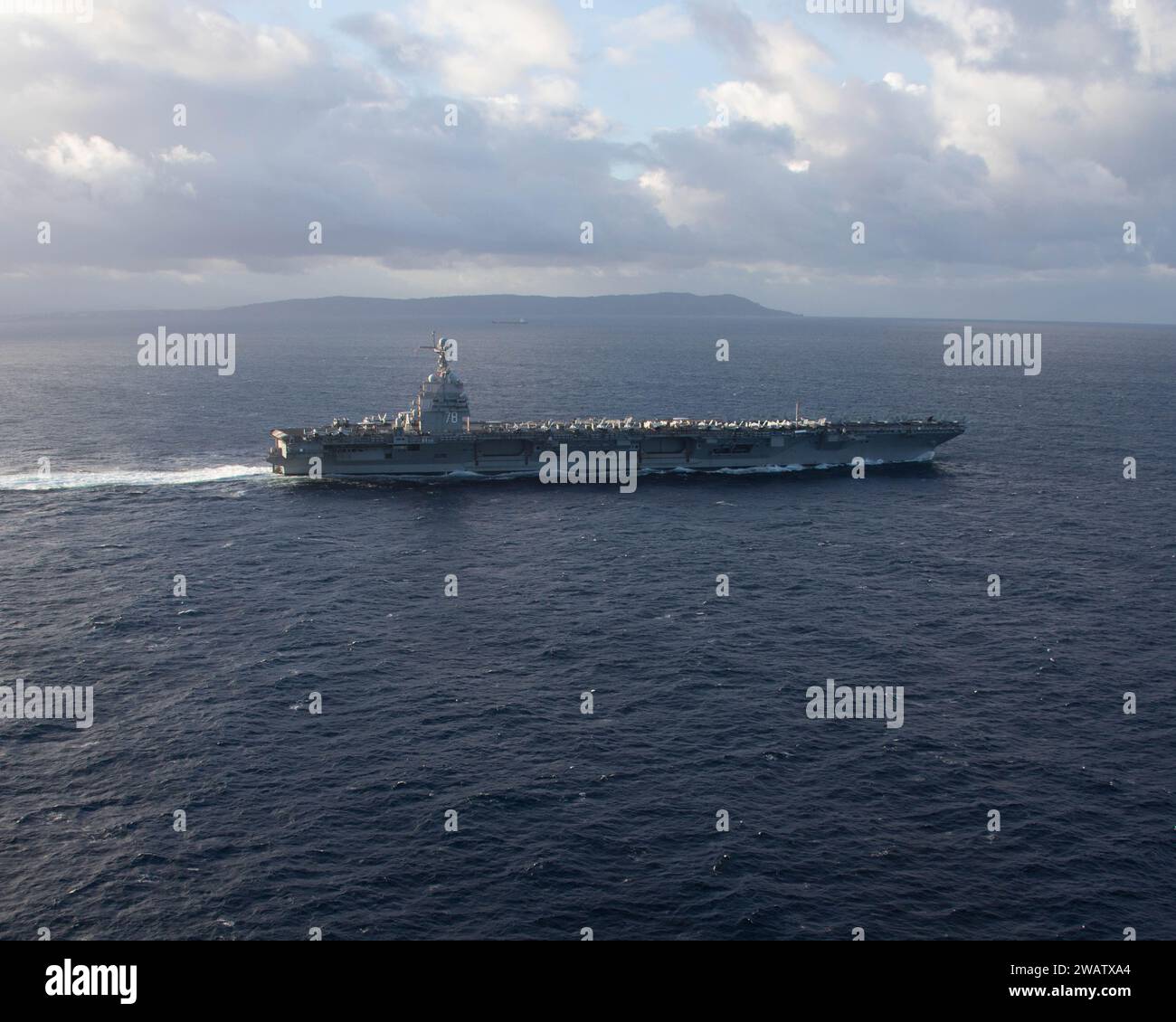 The world's largest aircraft carrier USS Gerald R. Ford (CVN 78