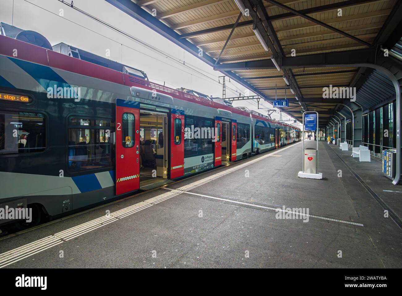 Geneva, Switzerland September 8 2023 Geneve Cornavin railway station