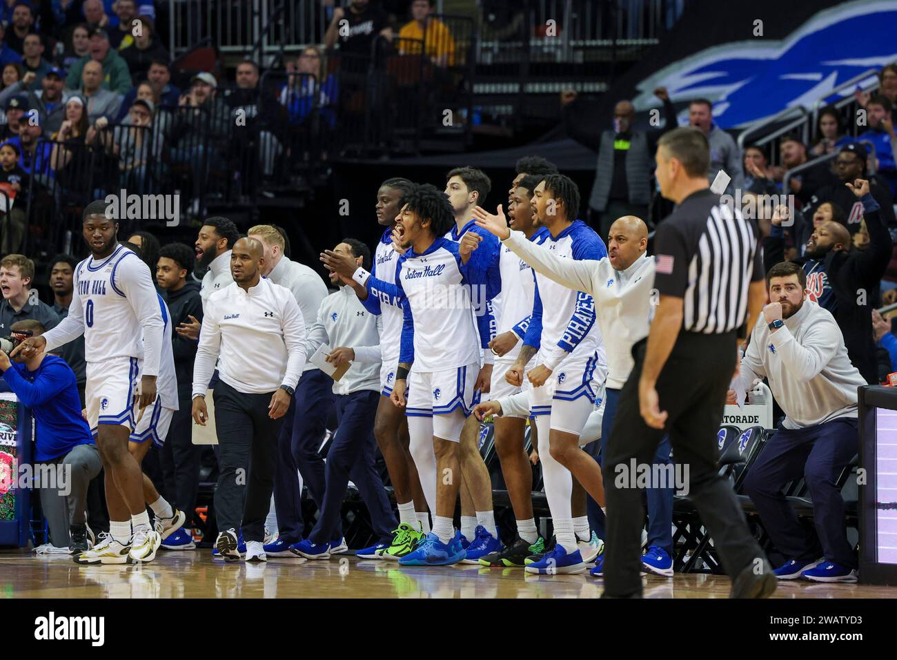 Newark, New Jersey, USA. 6th Jan, 2024. During the Big East Conference