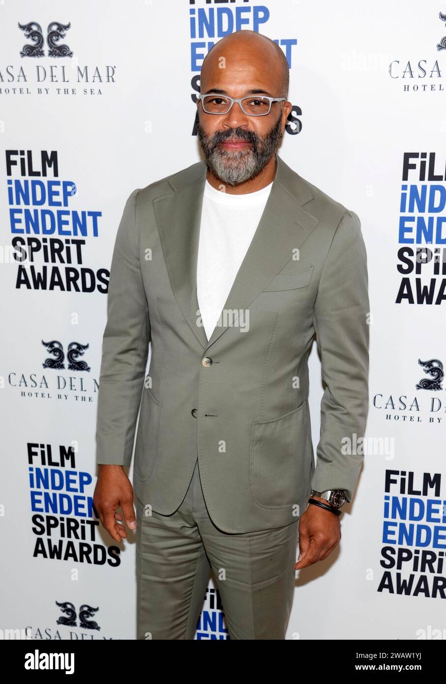 Jeffrey Wright poses at the 2024 Spirit Awards Nominees Brunch at Hotel