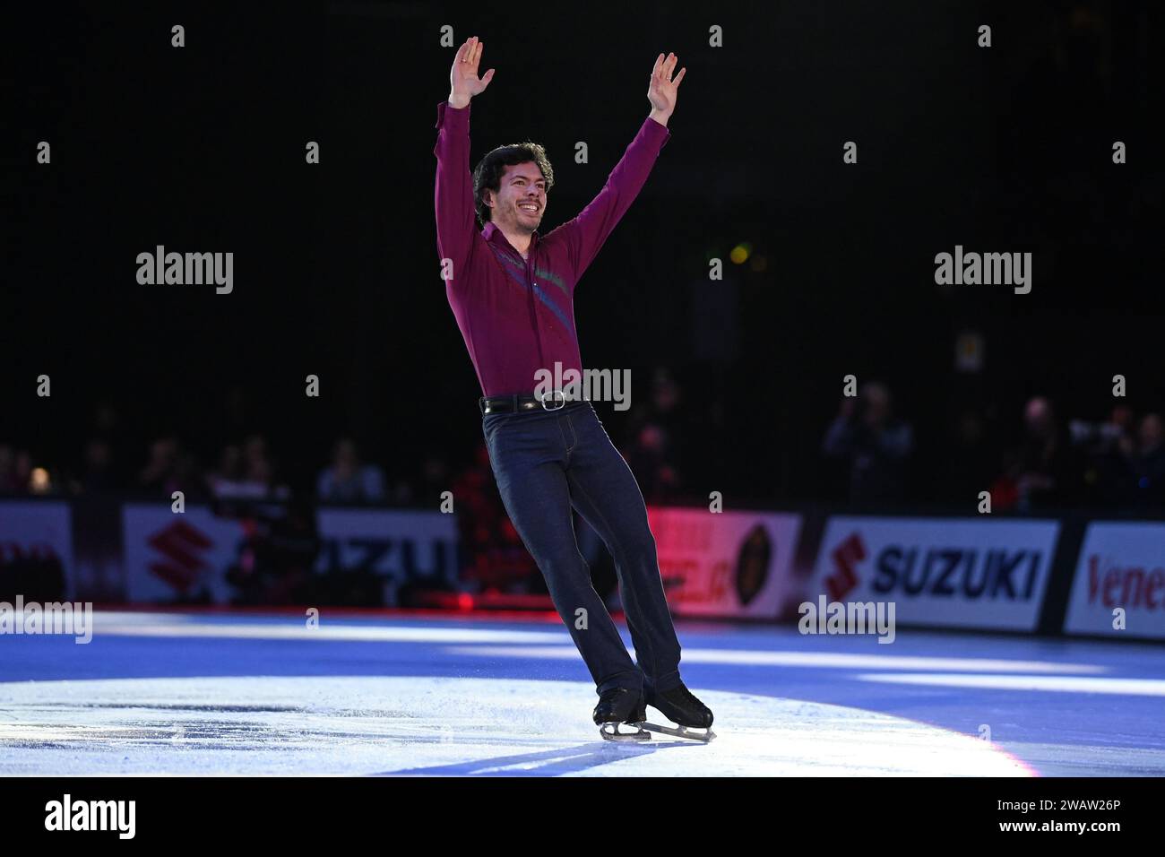 Bologna, Italy. 06th Jan, 2024. Keegan Messing performing during 2024