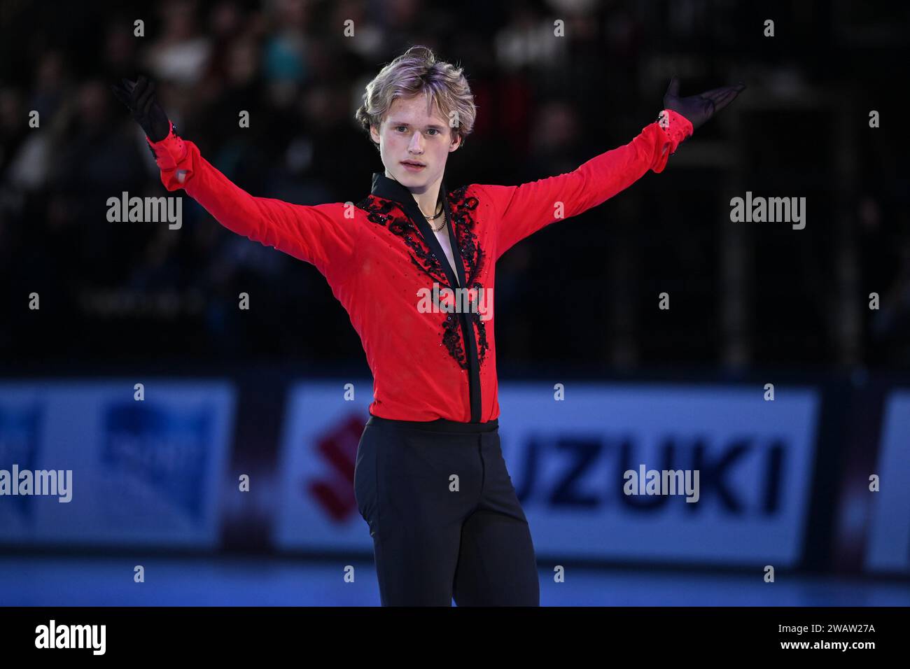 Bologna, Italy. 06th Jan, 2024. Ilia Malinin portrait during 2024 Bol