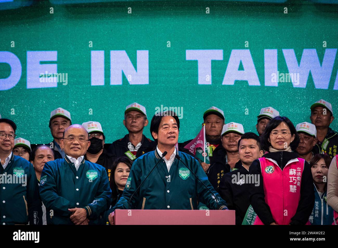 New Taipei, Taiwan. 06th Jan, 2024. Presidential candidate, Lai Ching ...