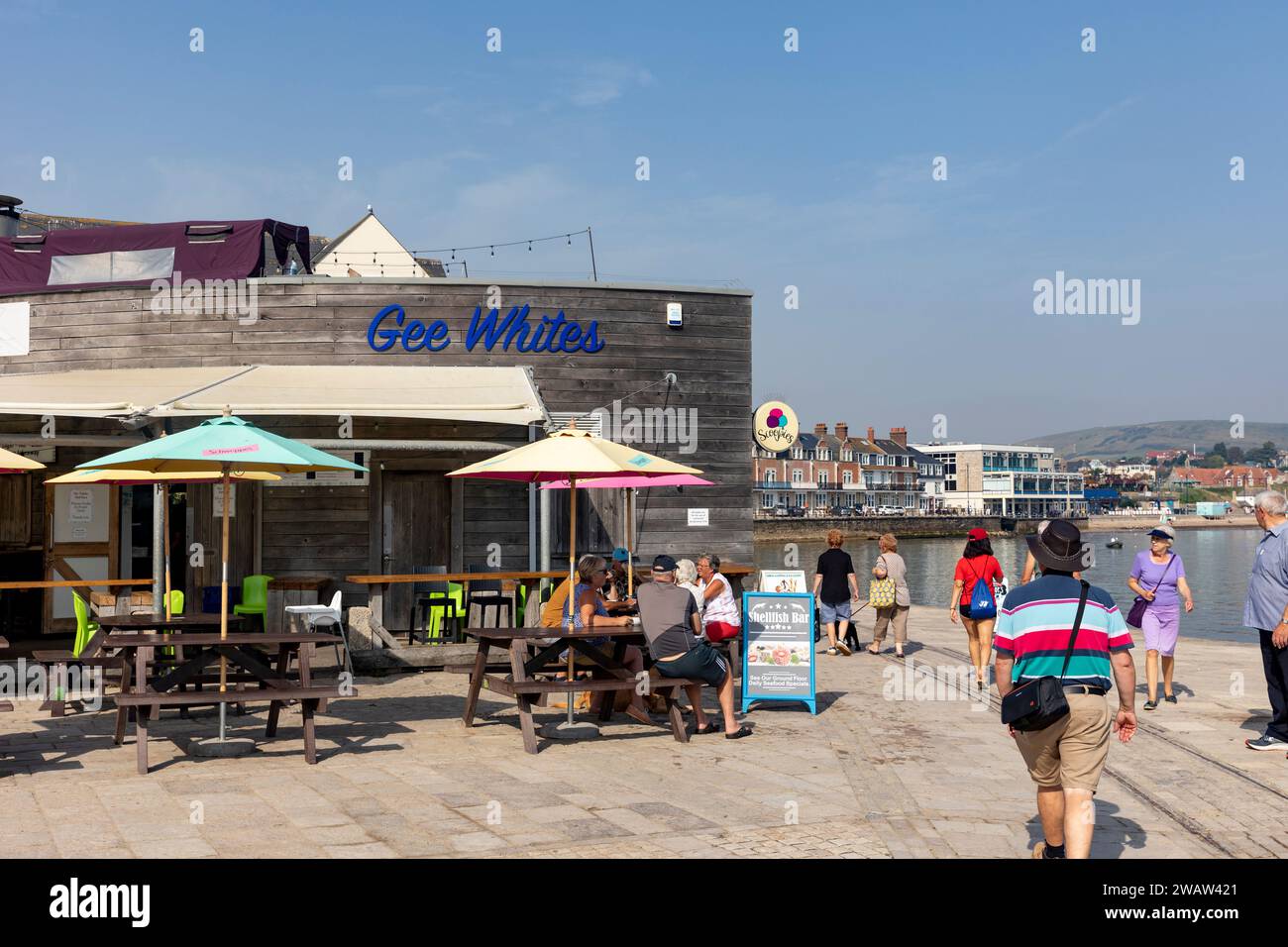 Swanage Dorset England,Gee Whites seafood shellfish restaurant cafe on ...