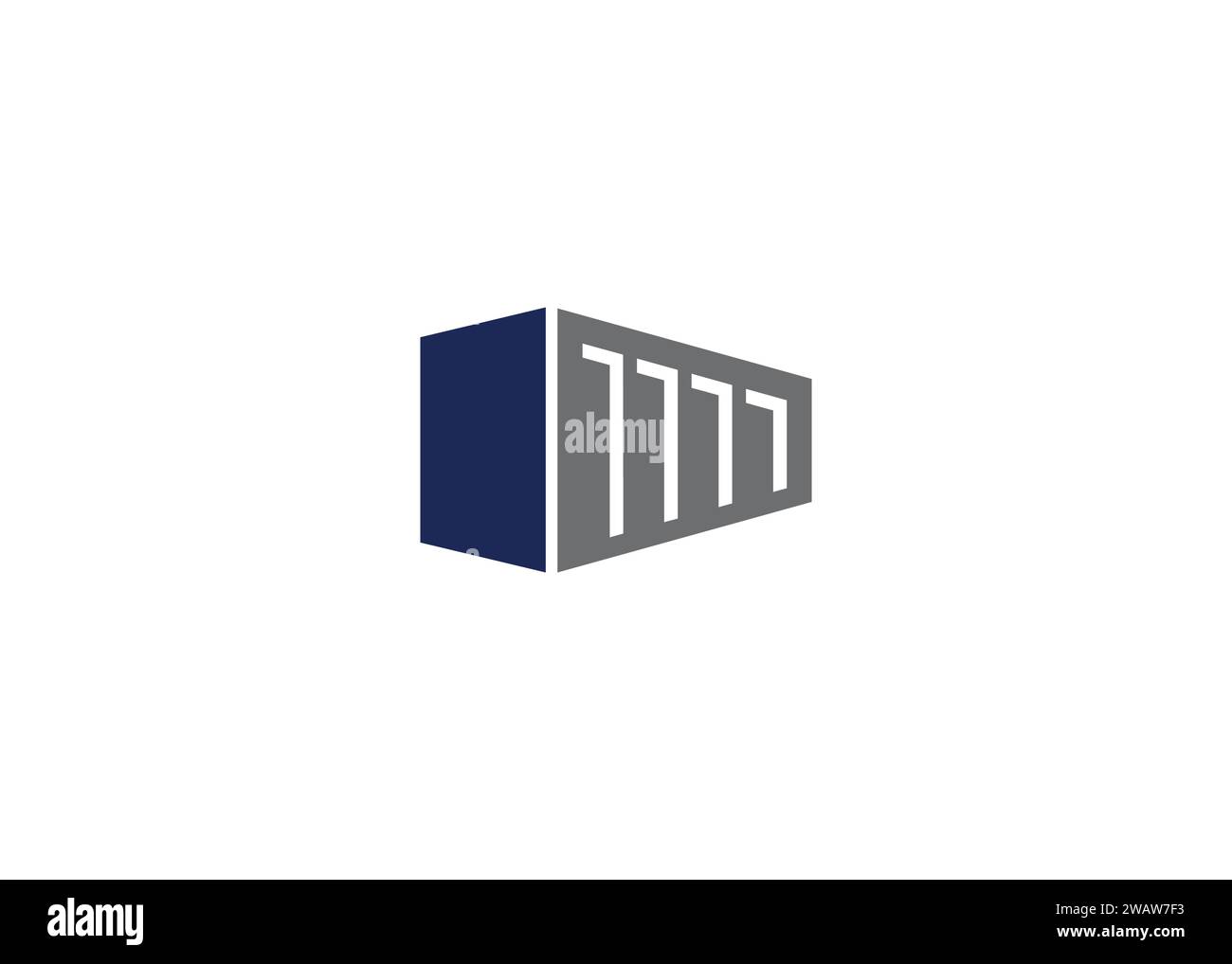 Shipping container vector logo design template Stock Vector Image & Art