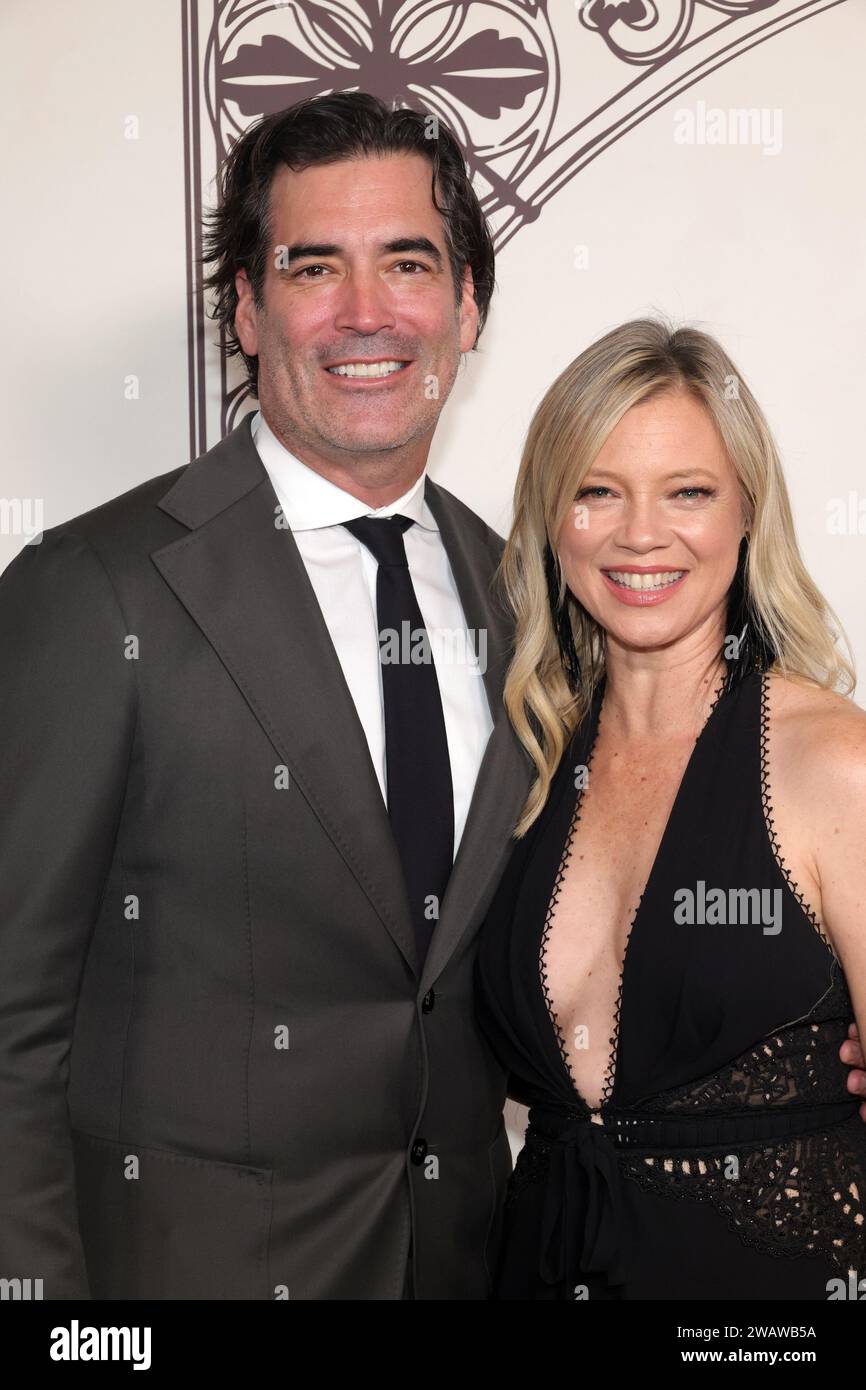 Los Angeles, Ca. 6th Jan, 2024. Carter Oosterhouse and Amy Smart at The Art of Elysium??s 2024 ...