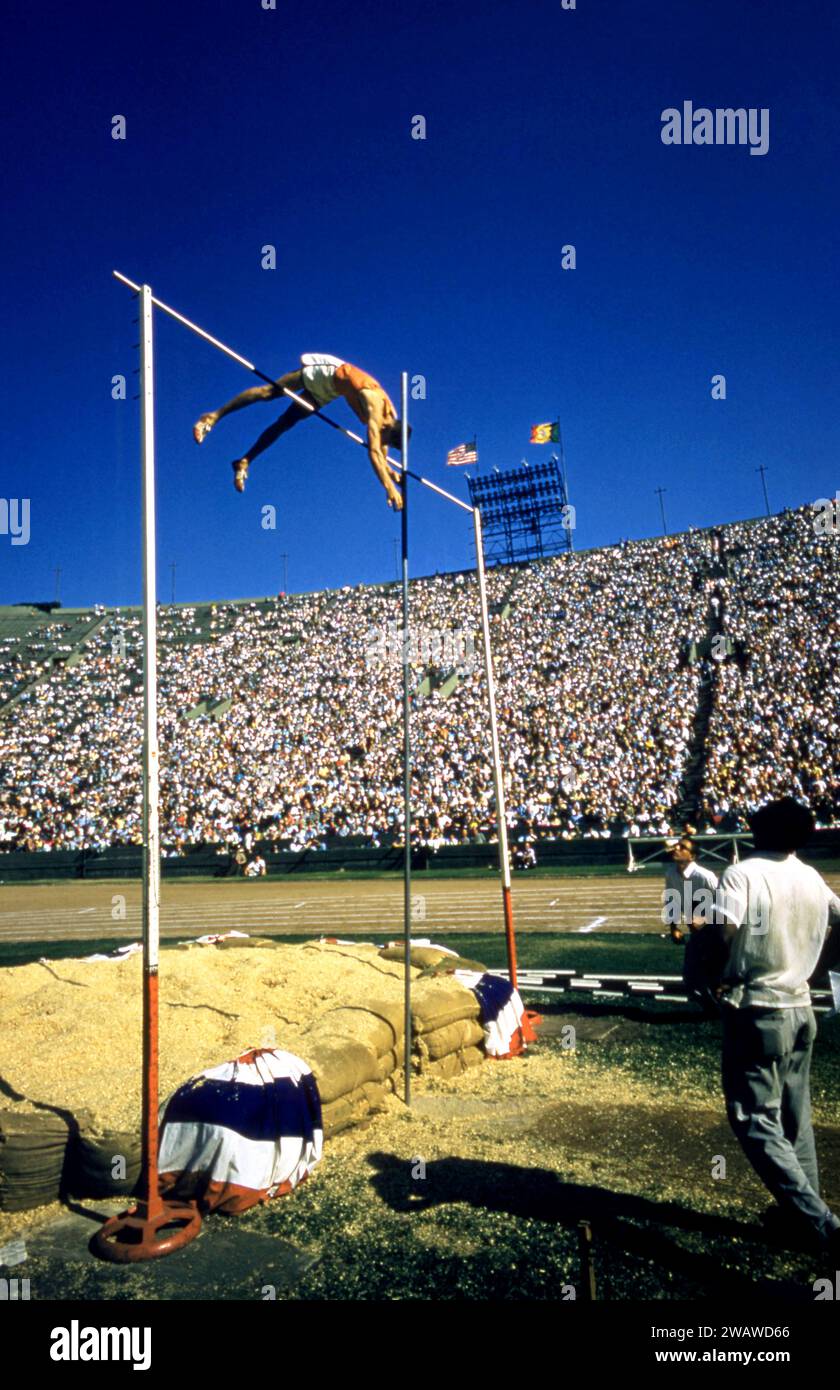 LOS ANGELES, CA JUNE 30 General view of an unidentified pole volter