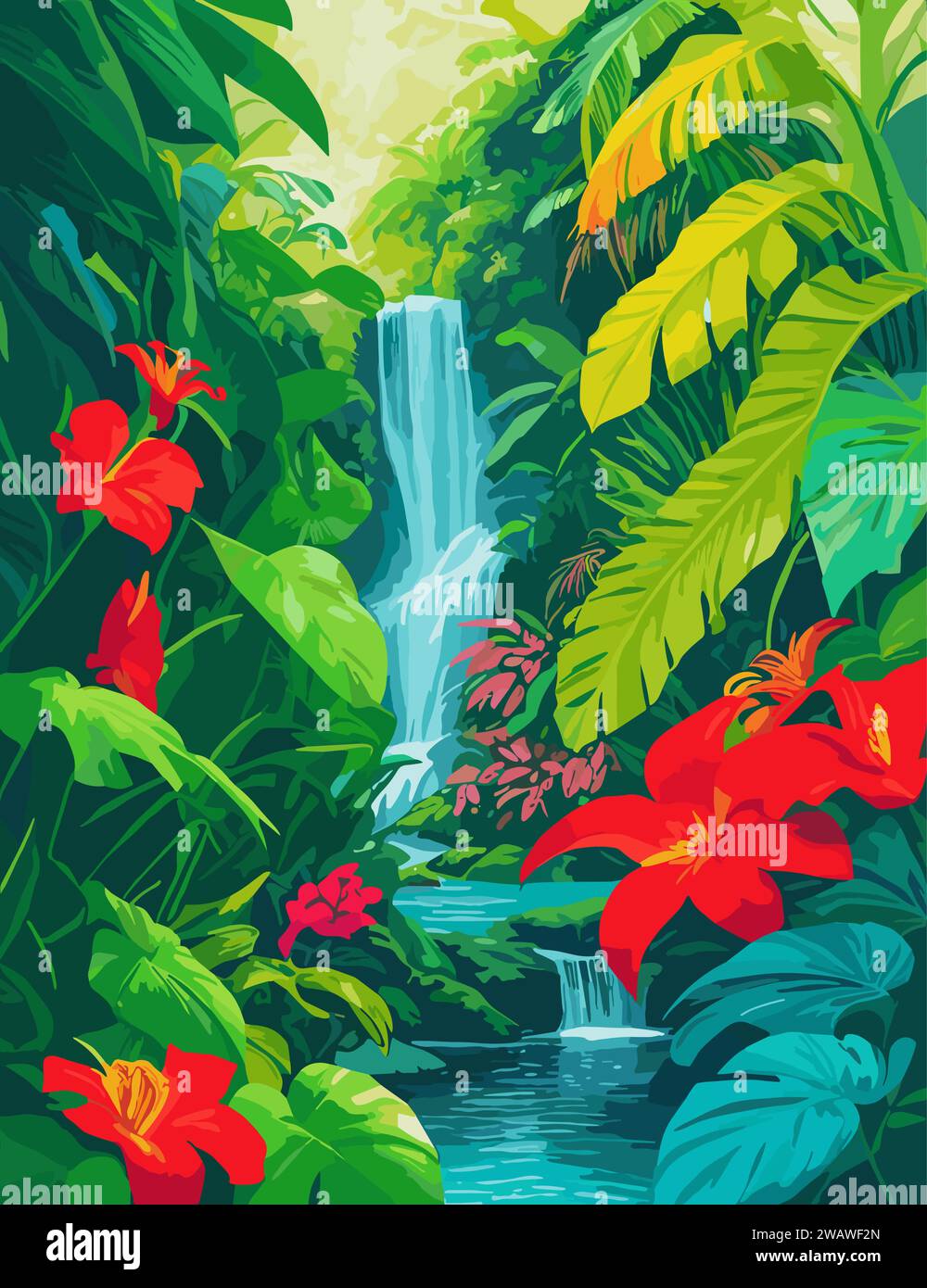 Zebra plant rain forest Stock Vector Images - Alamy