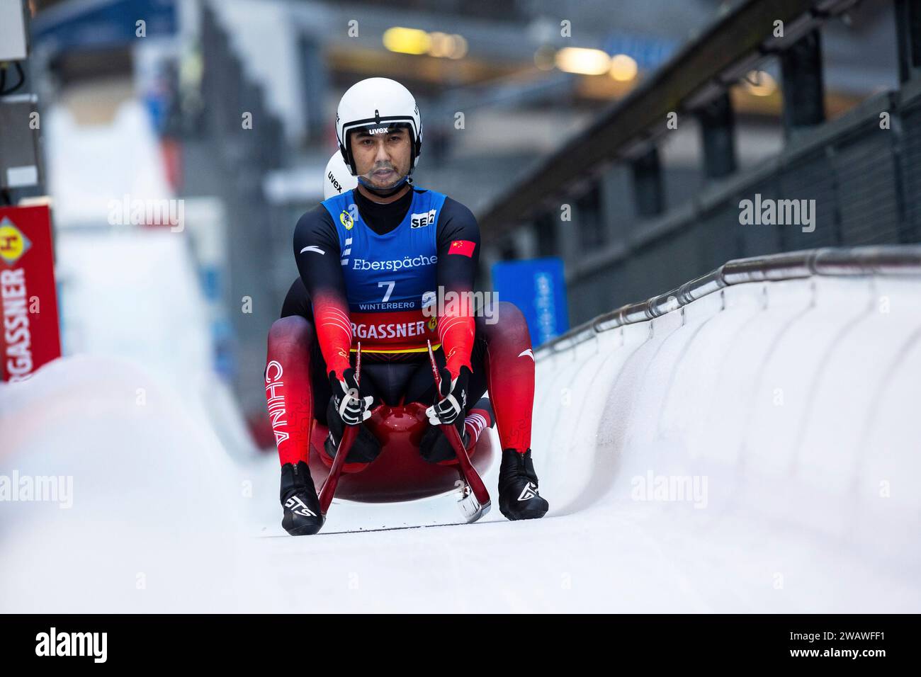 Winterberg, Deutschland. 06th Jan, 2024. Saikeyi Jubayi mit Shuo Hou ...