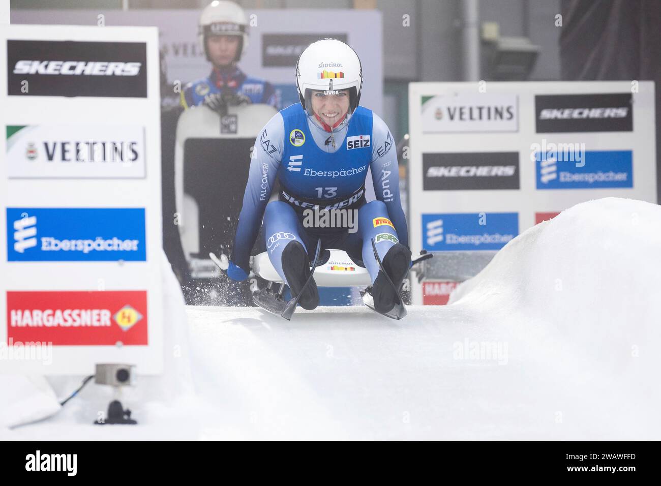 Winterberg, Deutschland. 06th Jan, 2024. Verena Hofer (ITA), WC Women's Singles, Eberspächer Luge World Cup 2023/204 Winterberg (GER) 6. Januar 2024 Winterberg/Nordrhein-Westfalen/Deutschland, Foto: Eibner/Socher Credit: dpa/Alamy Live News Stock Photo
