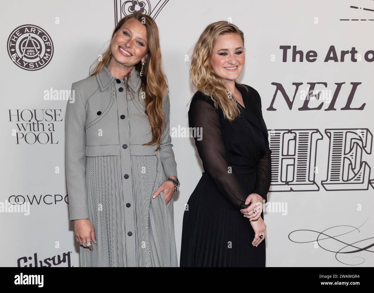 Los Angeles, USA. 06th Jan, 2024. Aly Michalka and AJ Michalka attend the  arrivals of The Art of Elysium's 2024 HEAVEN Gala 2024 at The Wiltern  Theater in Los Angeles, CA on, image size:1300x1019