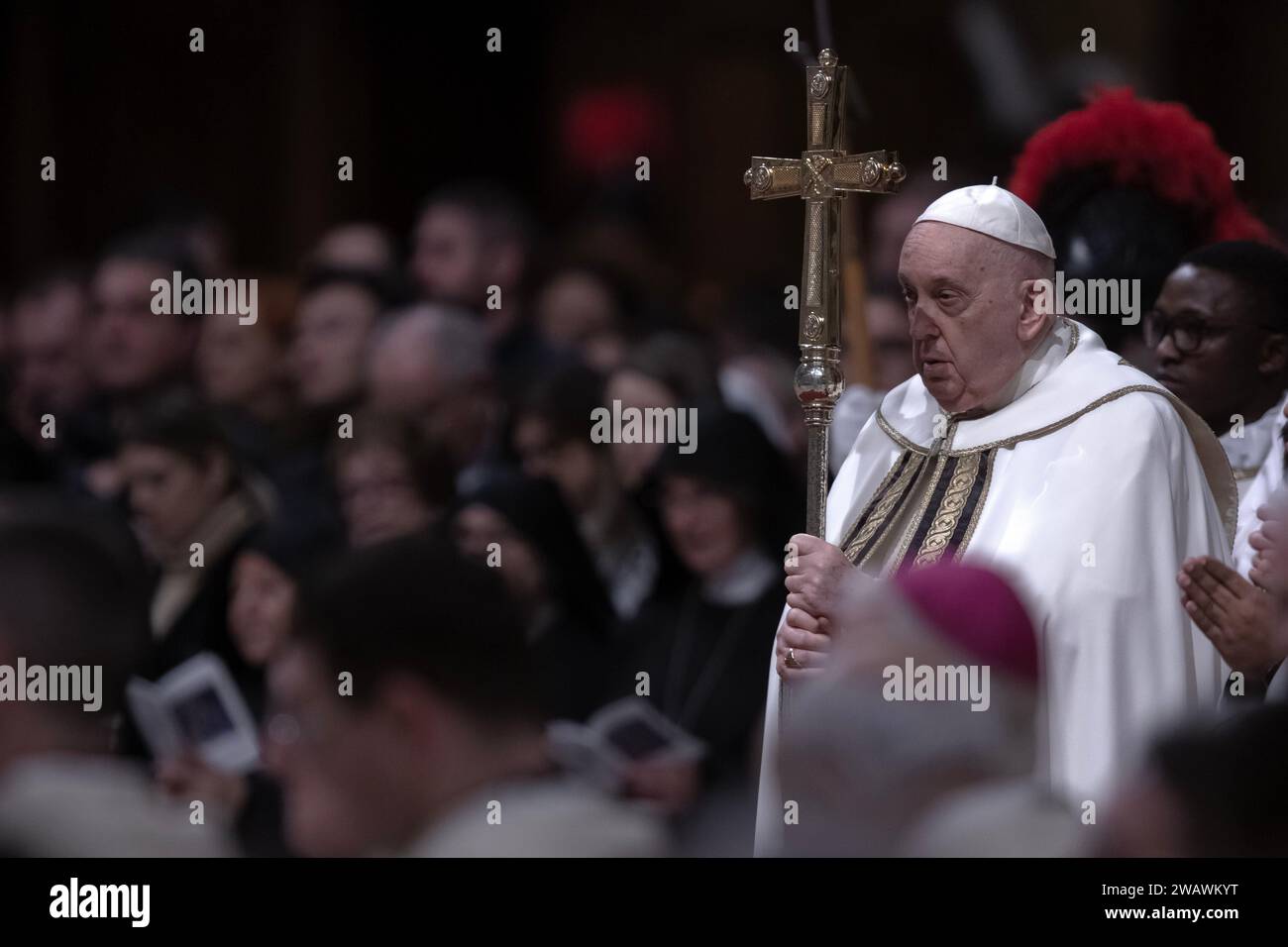 Vatican City Vatican 06 January 2024 Pope Francis Presides Over The   Vatican City Vatican 06 January 2024 Pope Francis Presides Over The Epiphany Mass In Saint Peters Basilica At The Vatican Maria Grazia Picciarellaalamy Live News 2WAWKYT 