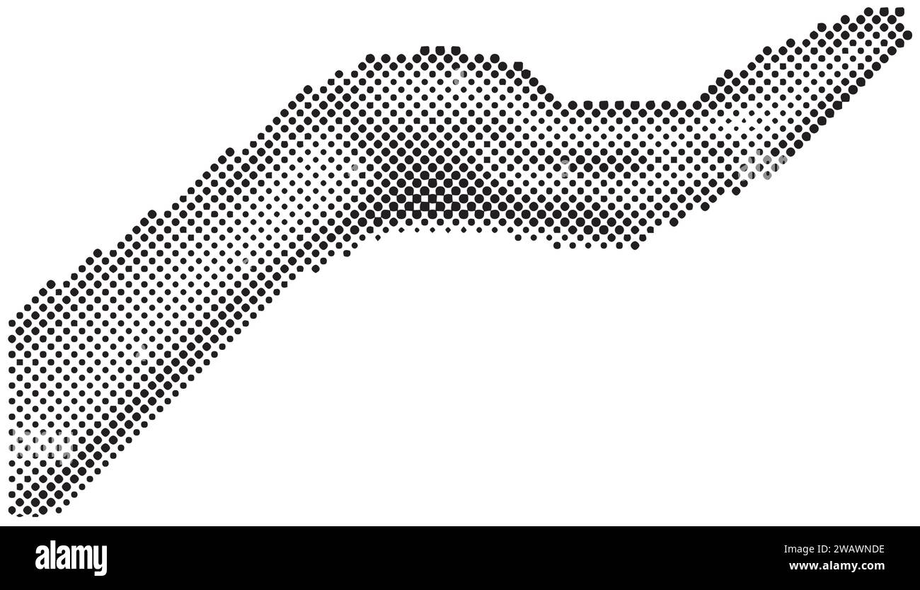 Various gestures of female fingers. Halftone effect, magazine collage ...