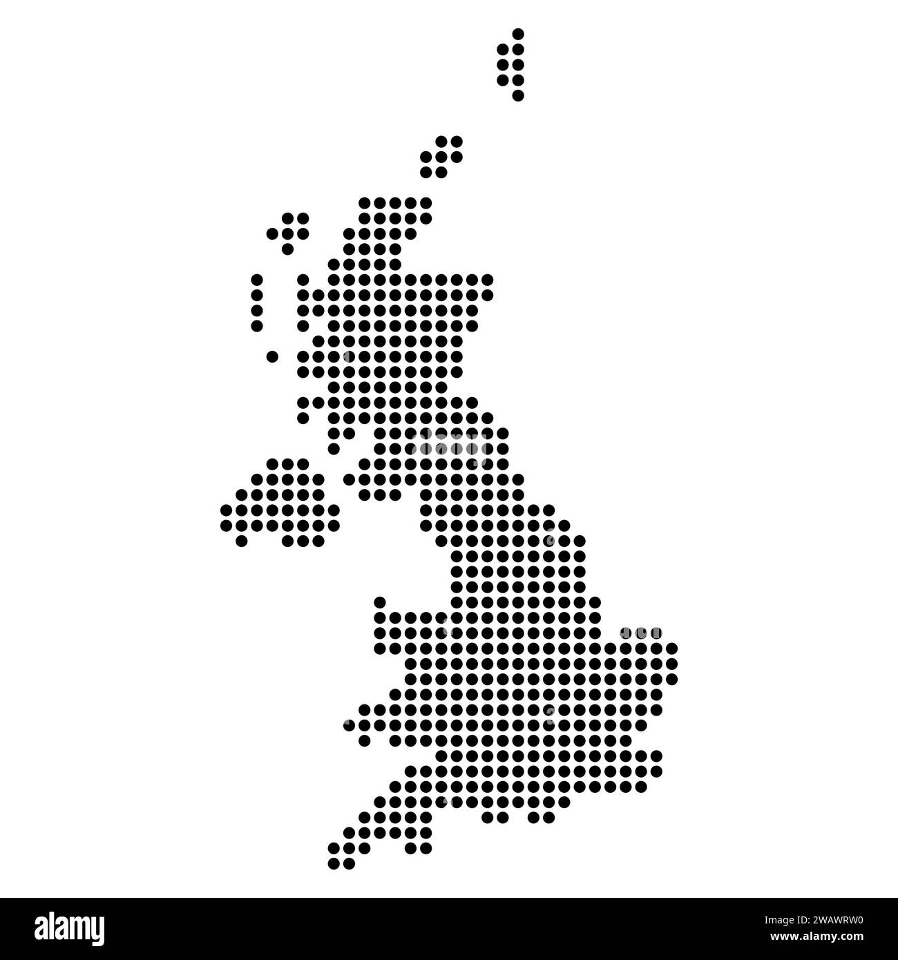 The united kingdom of great britain and northern ireland map detailed