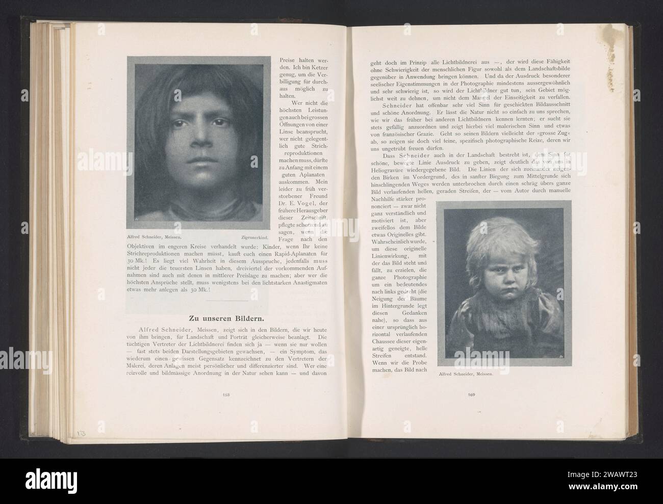 Portrait of an unknown child, Alfred Schneider, c. 1898 - in Or Before 1903 photomechanical print   paper  historical persons Stock Photo