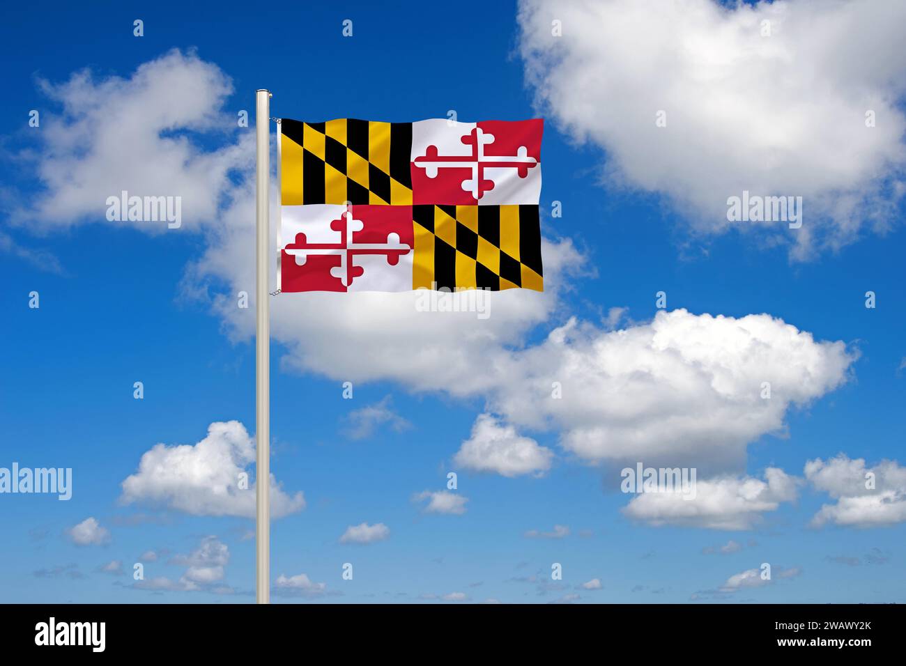 Maryland state flag hi-res stock photography and images - Alamy