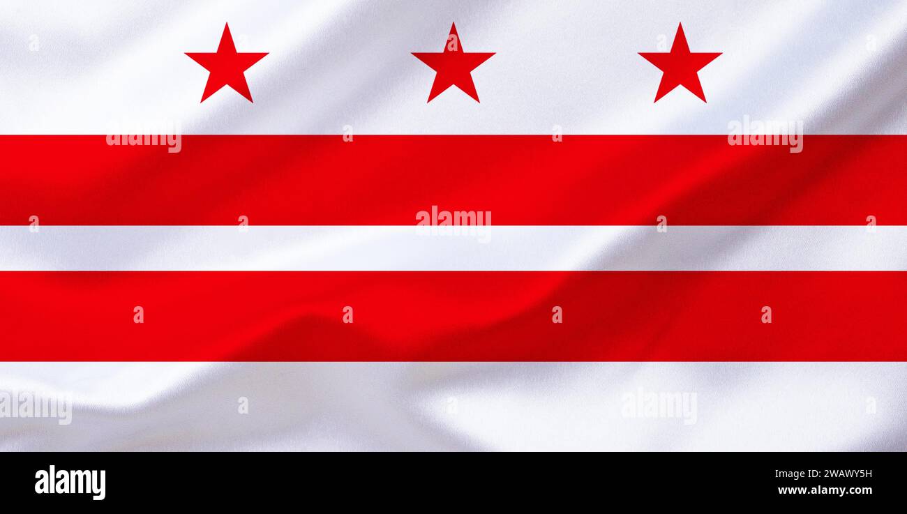 The flag of Columbia, USA, capital of South Carolina, studio Stock Photo