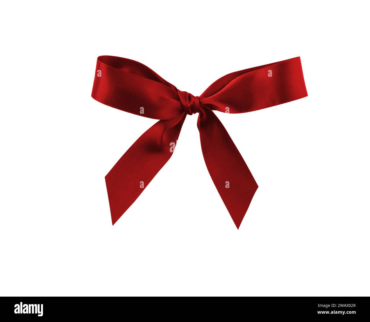 Element White Red Short ribbon tails hi-res stock photography and images - Alamy