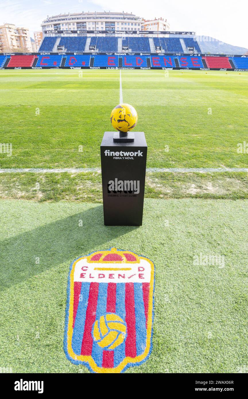 Elda, Spain. 07th Jan, 2024. Elda, Estadi nou Pepico Amat, 07012024