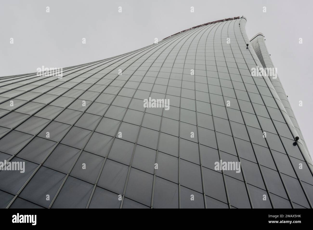 Milan, Italy. January 2, 2024. Skyscrapers and innovative architectural constructions in Milan Stock Photo
