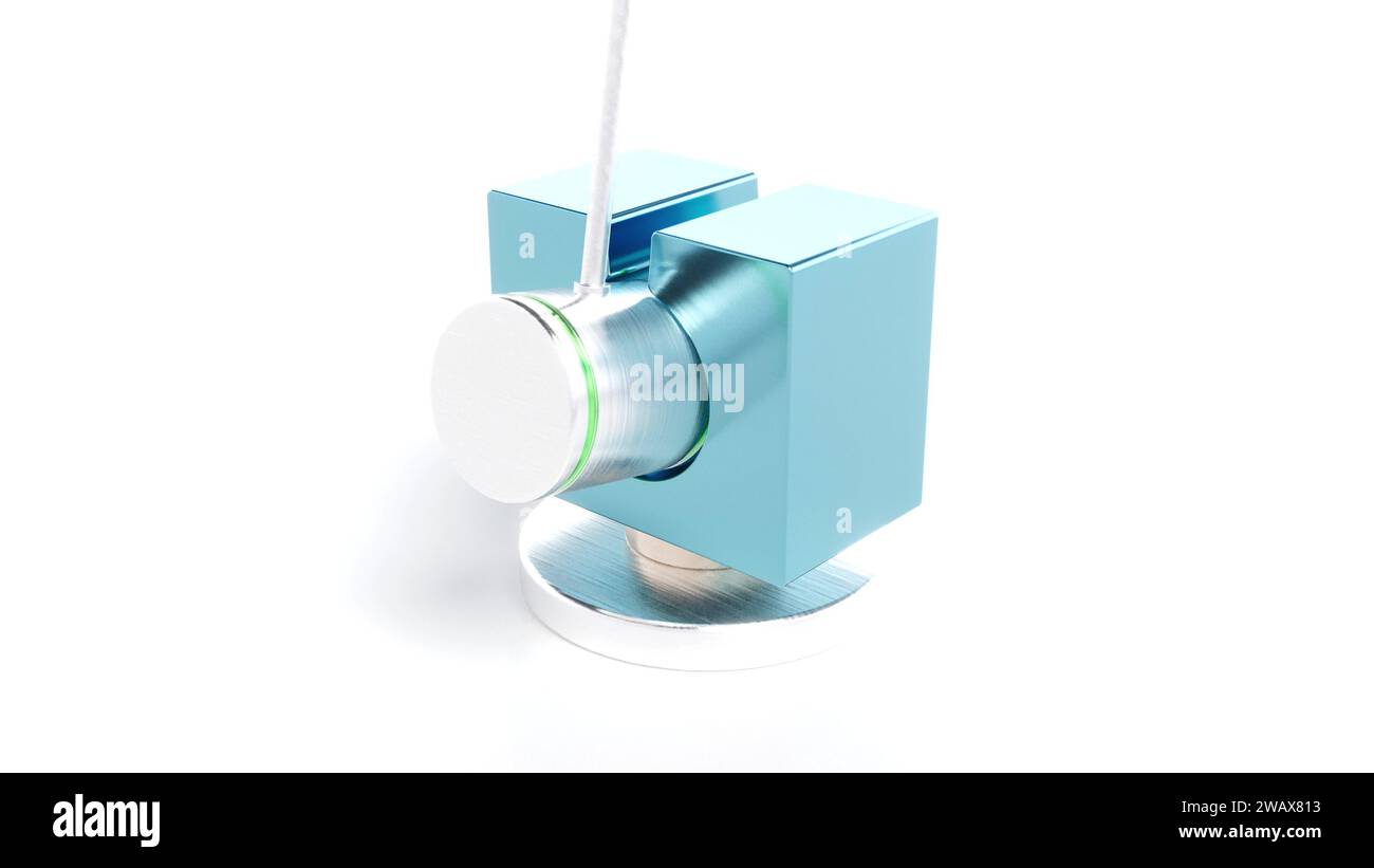 Chrome Hammer Pendulum Simple Motion Graphic 3d Render Stock Photo Alamy