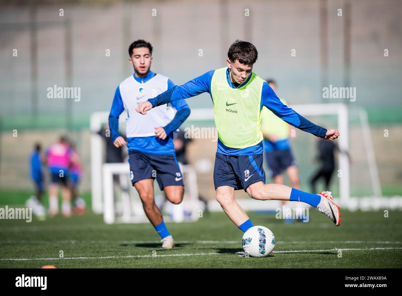 Genk's Konstantinos Karetsas pictured during a training session at the