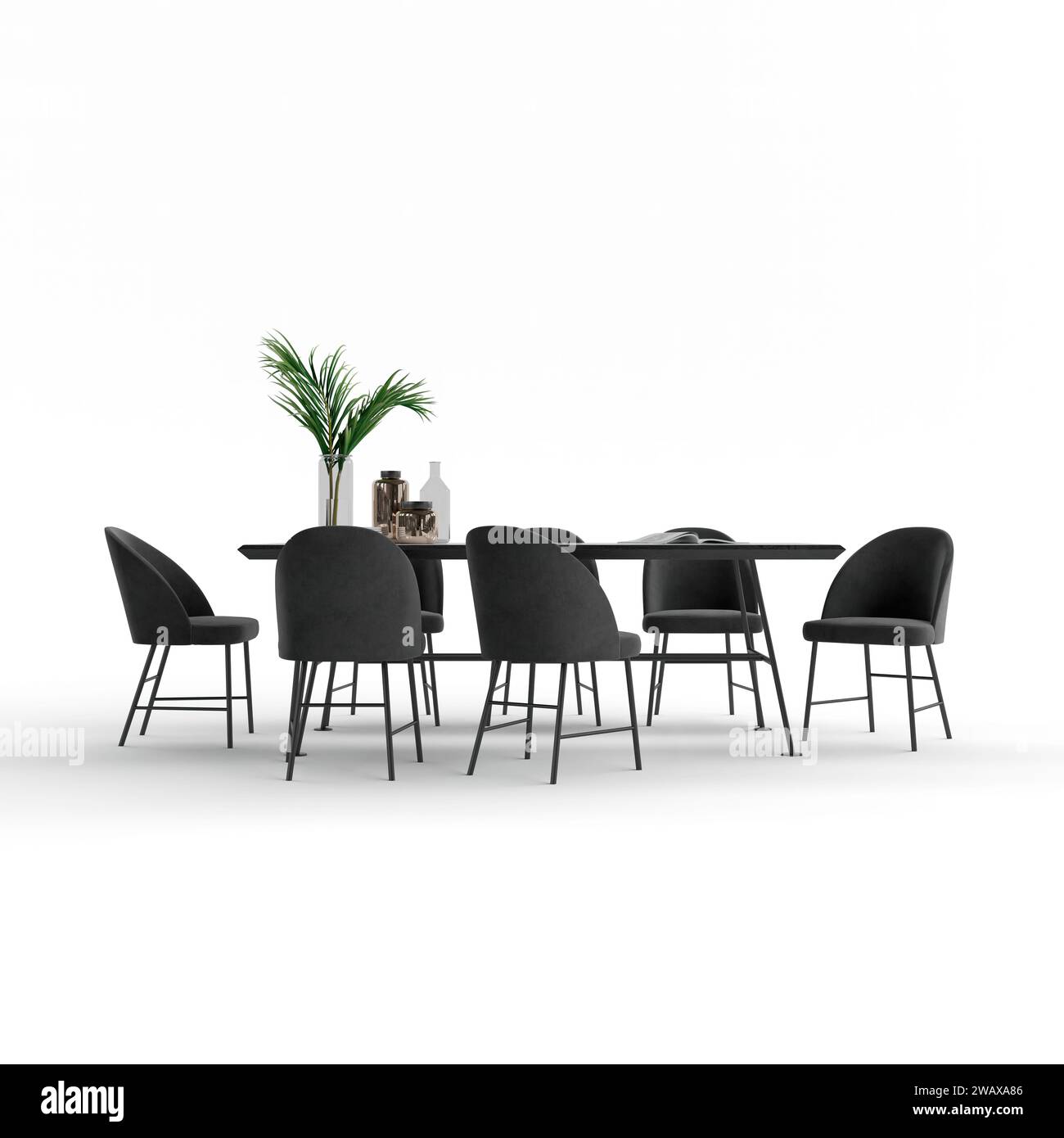 Simple table chairs on Cut Out Stock Images & Pictures - Alamy