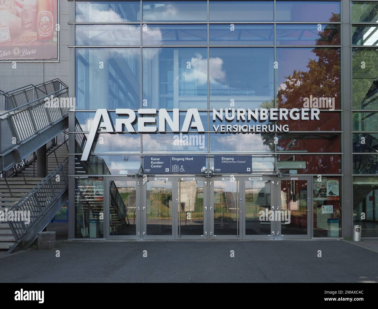 NUREMBERG, GERMANY - CIRCA JUNE 2022: Arena Nuernberger Versicherung