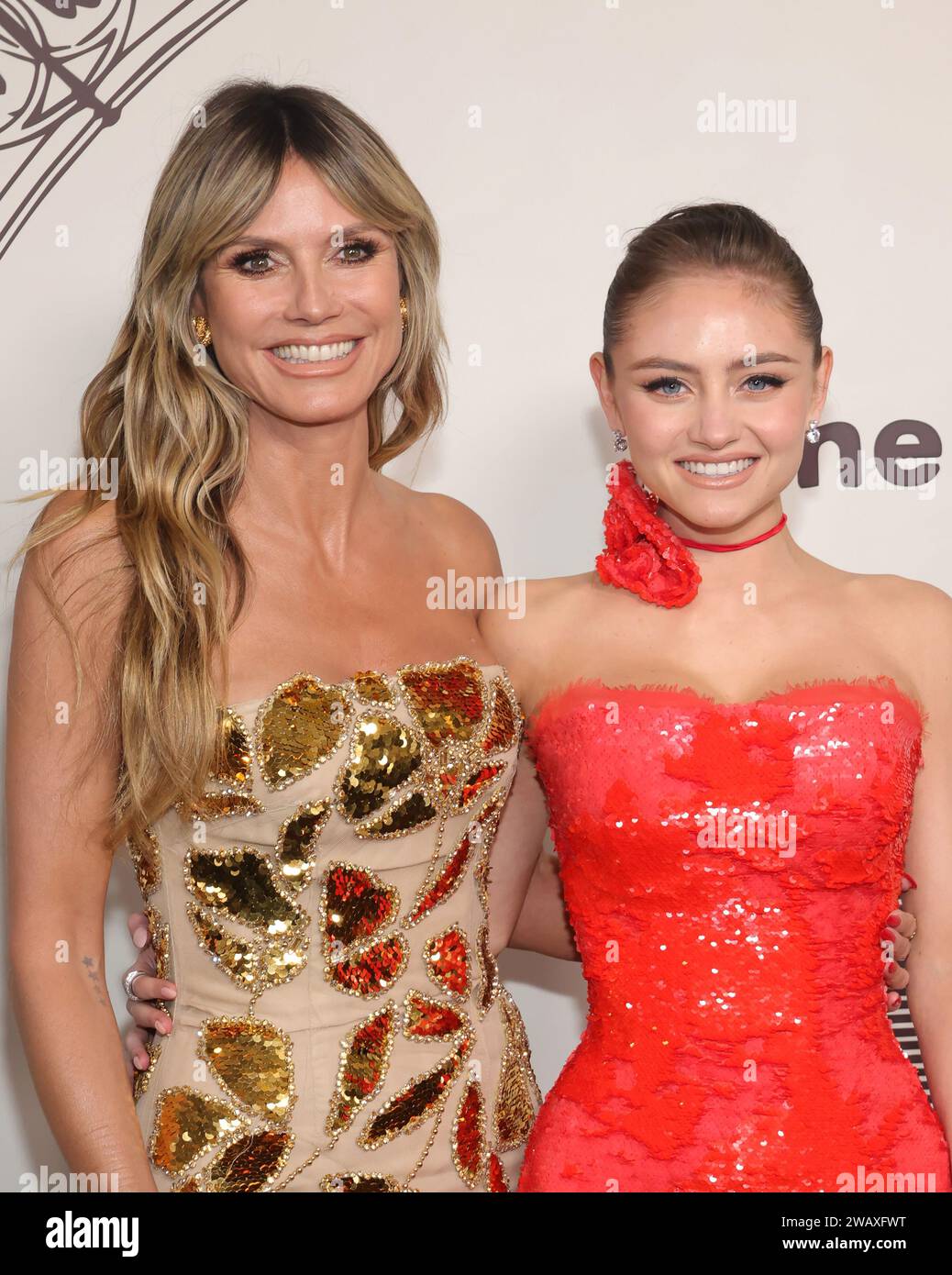 Los Angeles, Ca. 6th Jan, 2024. Heidi Klum and Leni Olumi Klum at The(02)