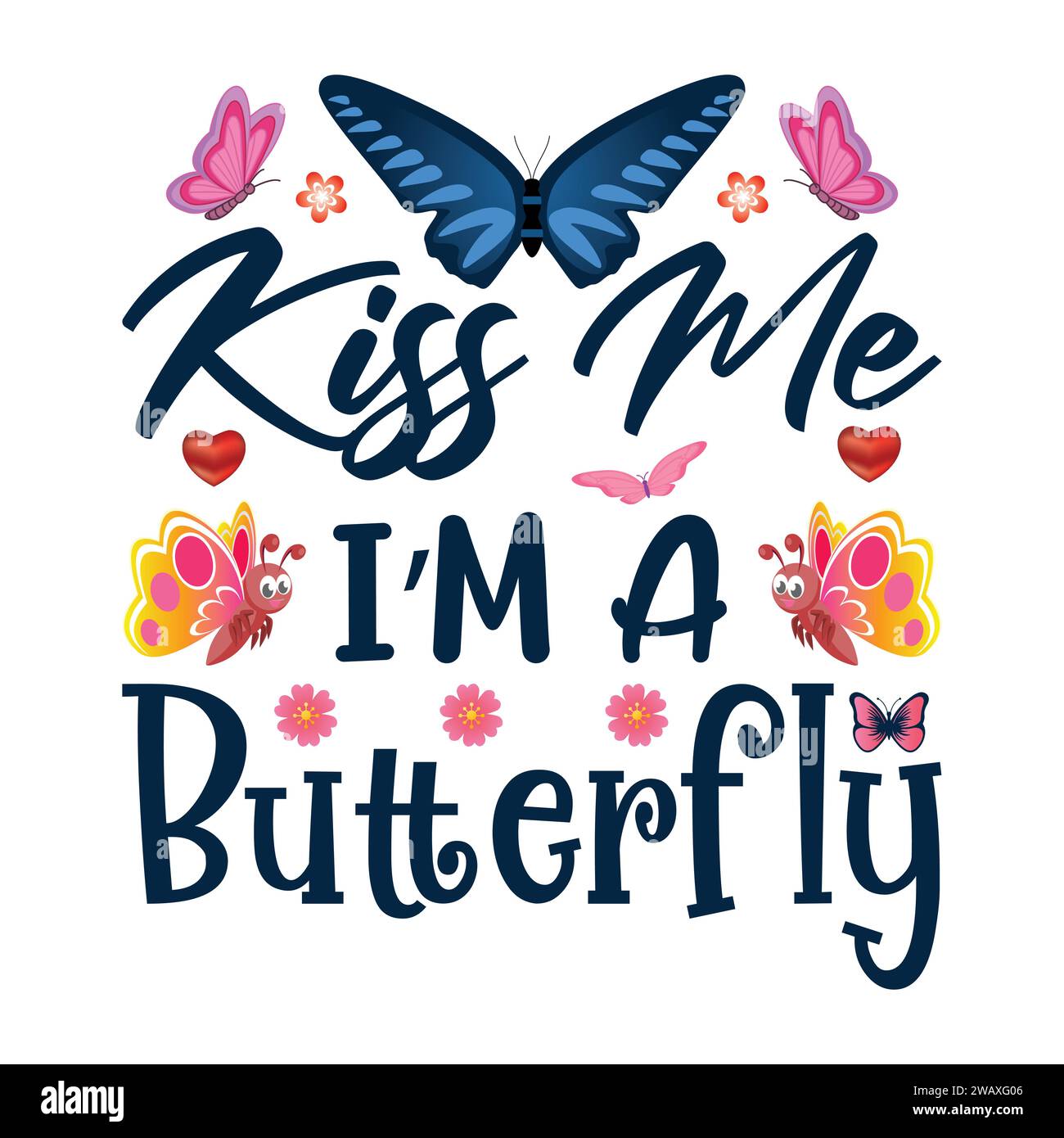 Butterfly TShirt Design Stock Vector Image & Art Alamy
