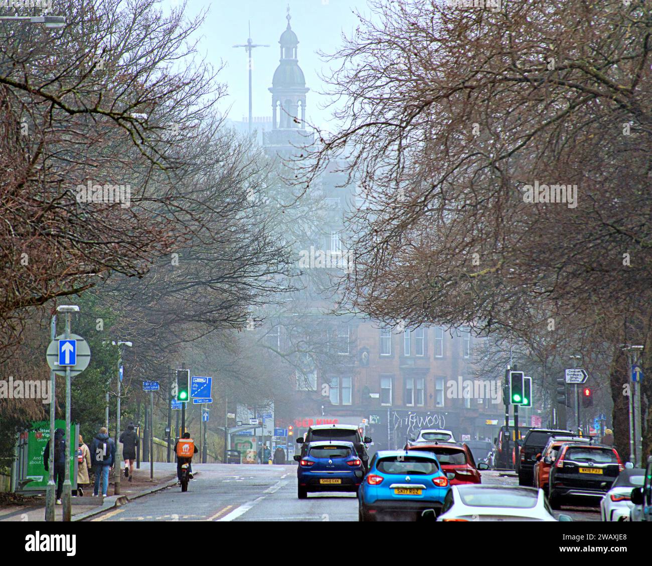 Glasgow, Scotland, UK. 7th January, 2024. UK Weather Freezing night