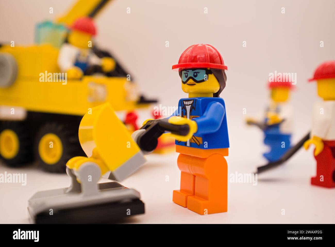 Lego under construction hot sale