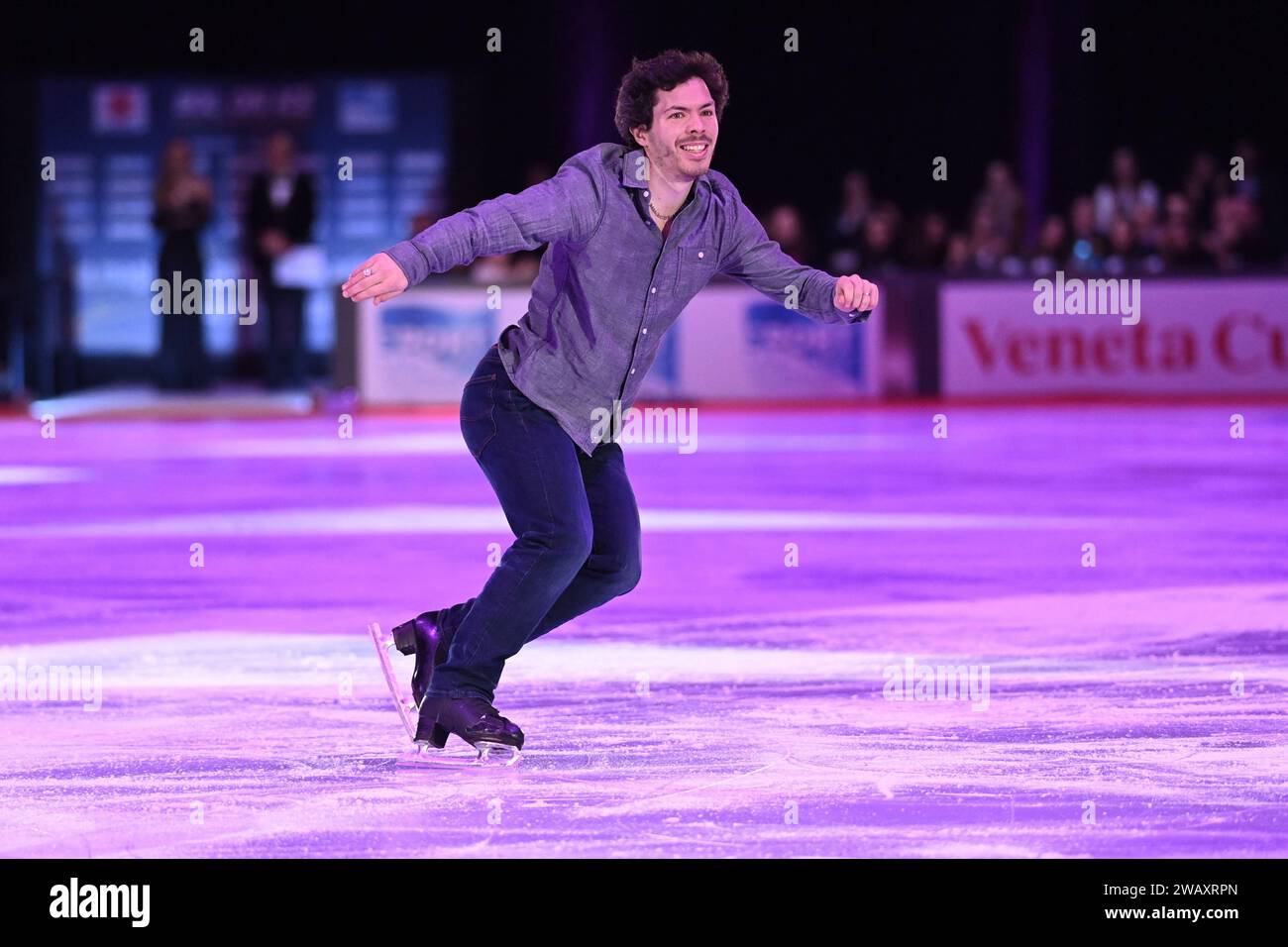 Bologna, Italy. 06th Jan, 2024. Keegan Messing performing during 2024