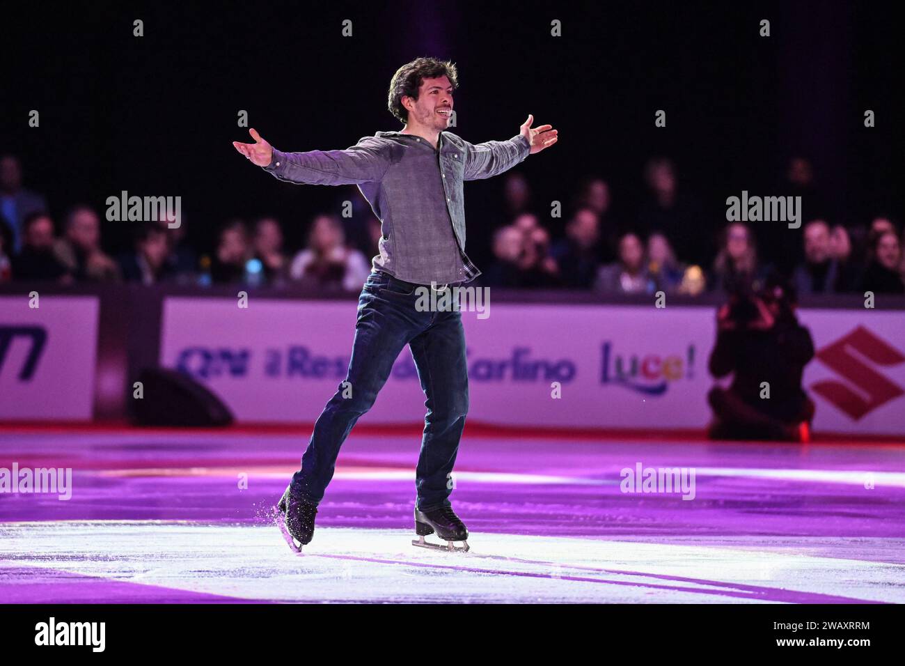Bologna, Italy. 06th Jan, 2024. Keegan Messing performing during 2024