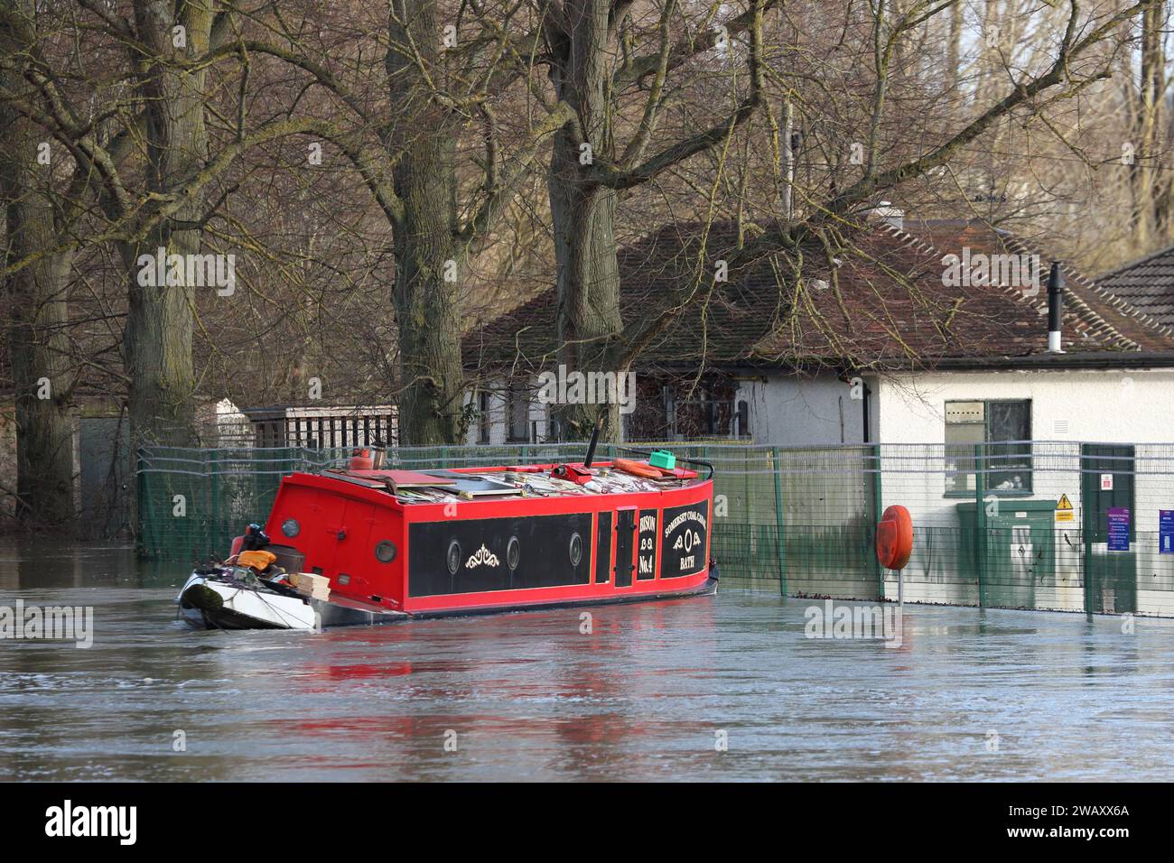 Wallingford, United Kingdom, 7 January 2024. UK Weather The heavy