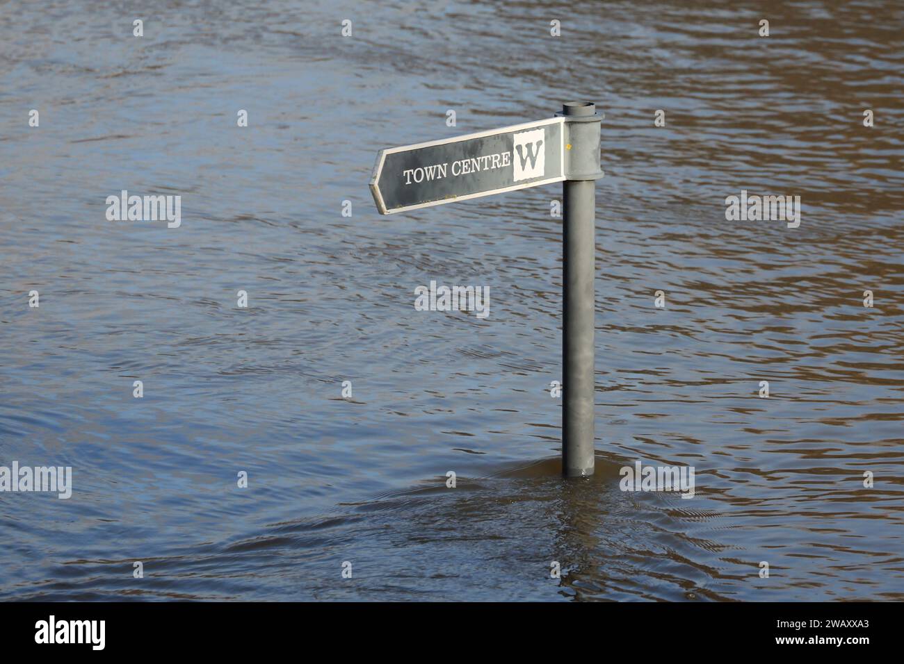 Wallingford, United Kingdom, 7 January 2024. UK Weather The heavy