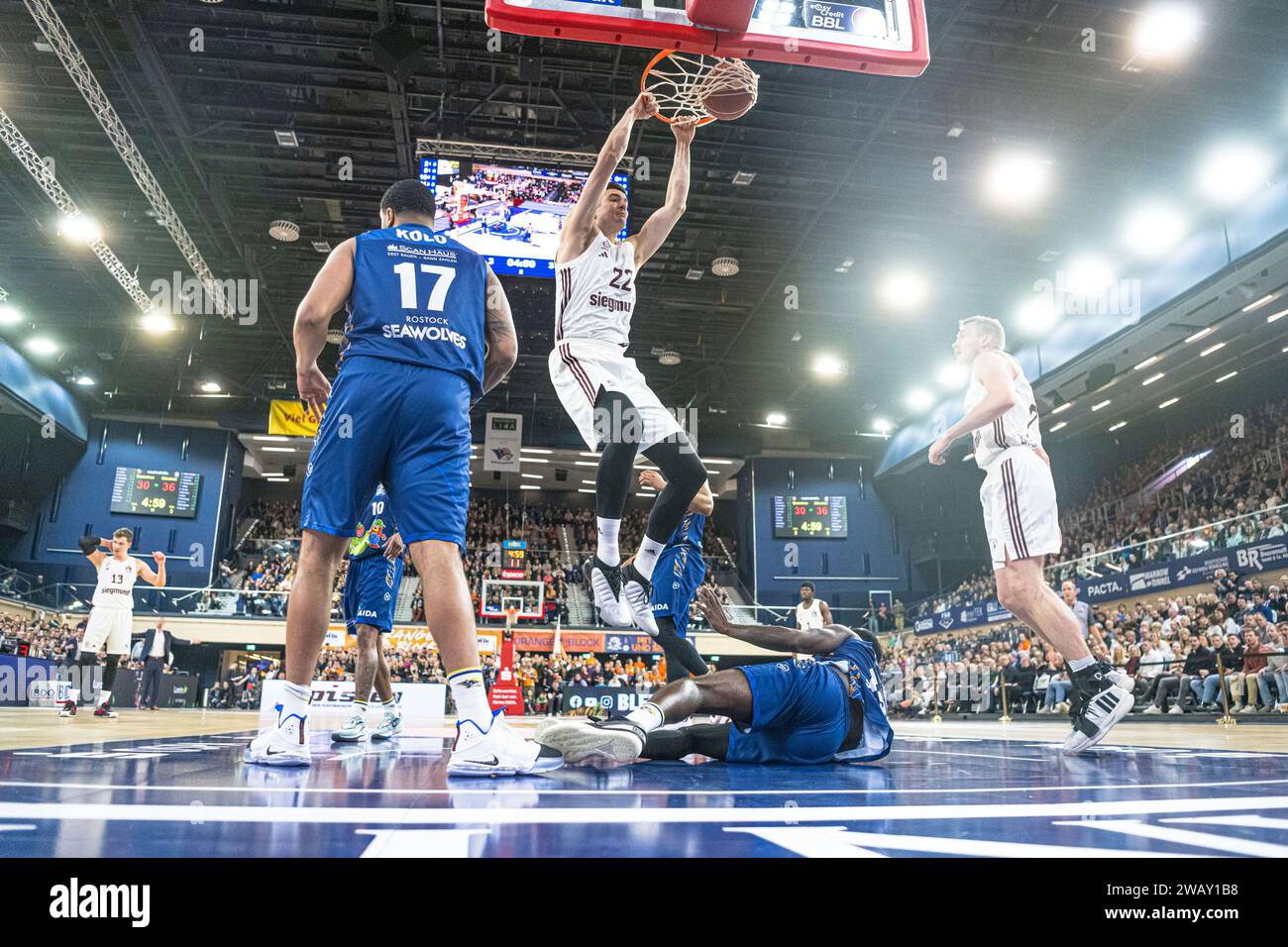 Rostock, Deutschland 07. Januar 2024 1.BBL 2023/2024 Rostock
