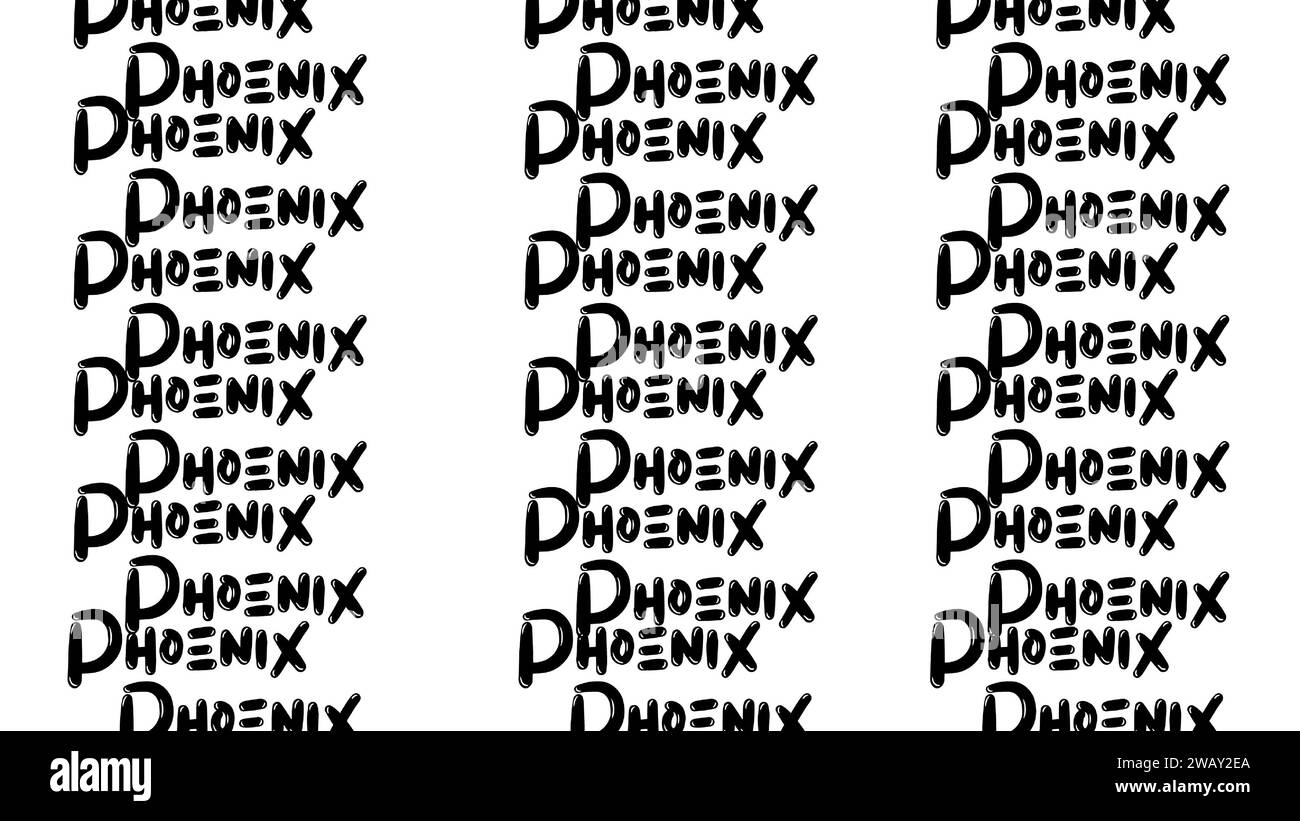 Phoenix typo Stock Vector Images - Alamy