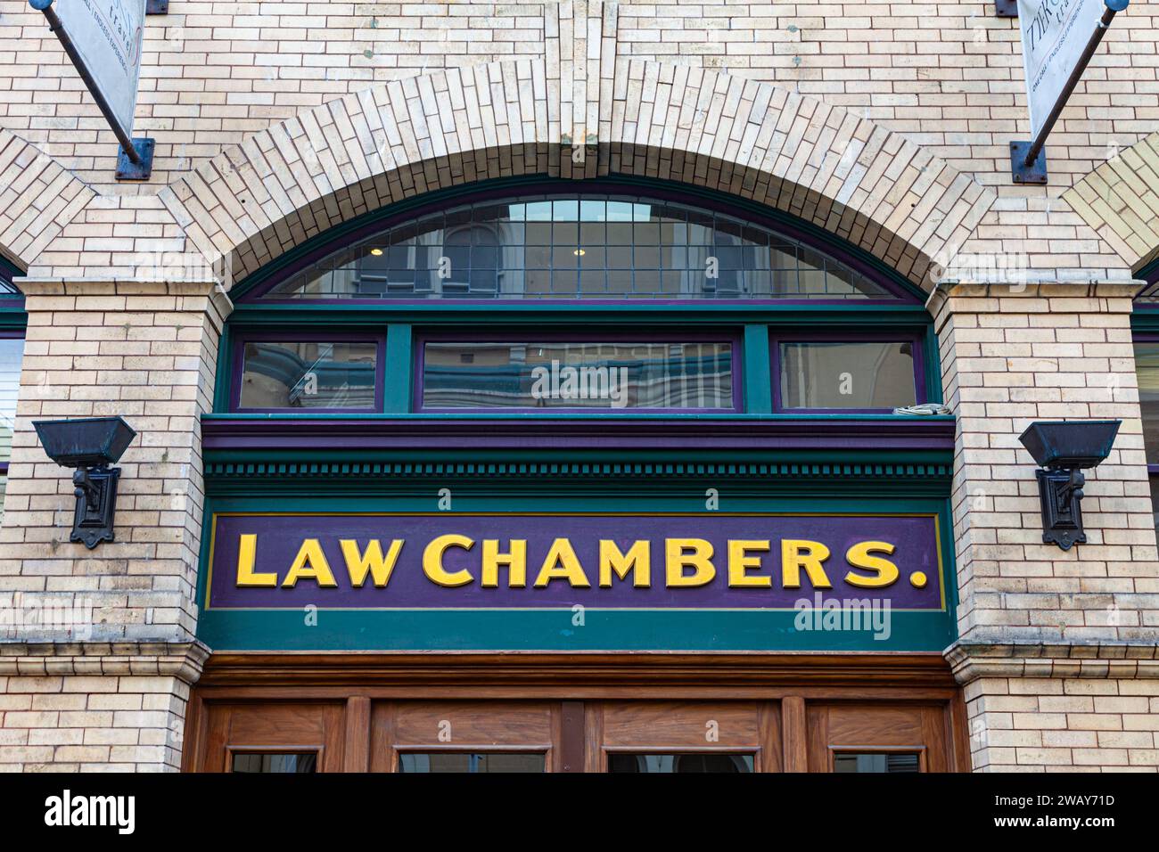 Law Chambers building in Bastion Square Victoria British Columbia Canada Stock Photo