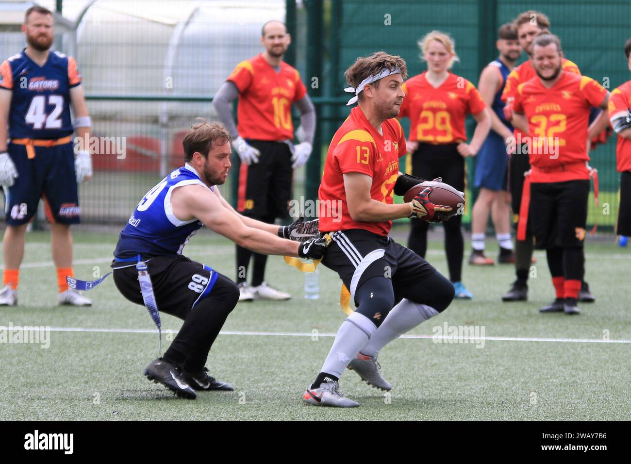 Flag Football UK Stock Photo Alamy