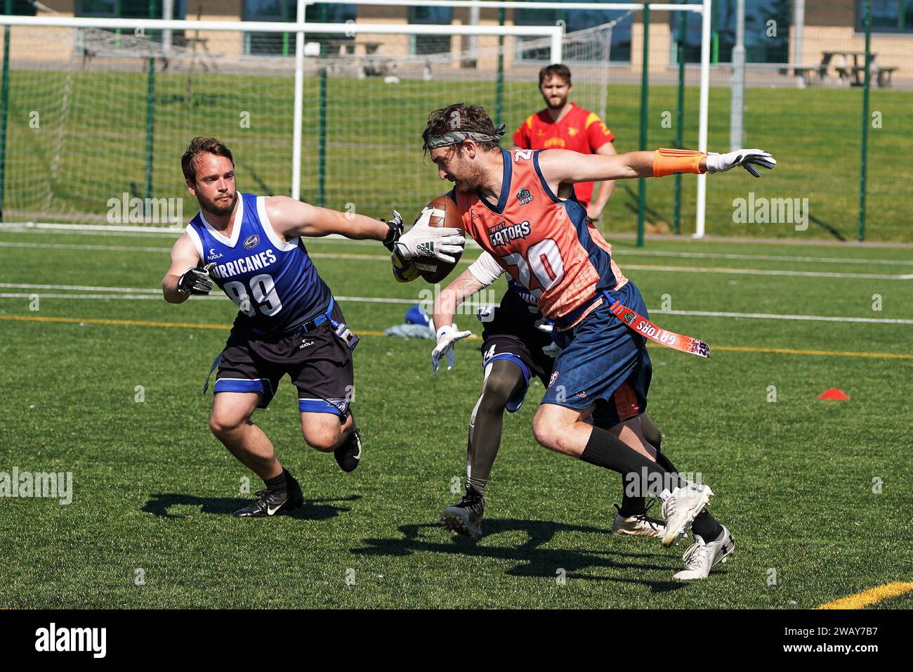 Flag Football UK Stock Photo Alamy