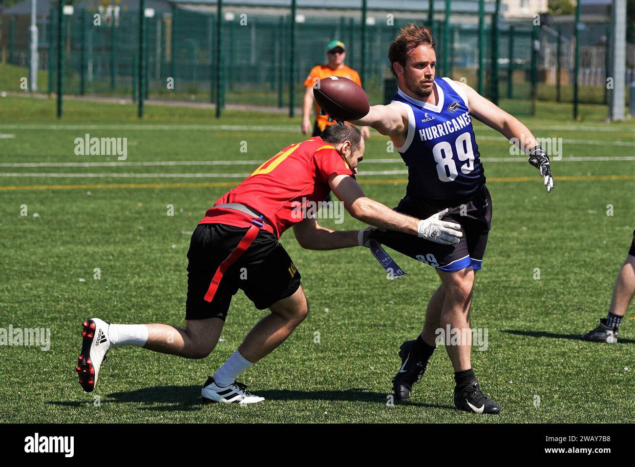Flag Football UK Stock Photo Alamy